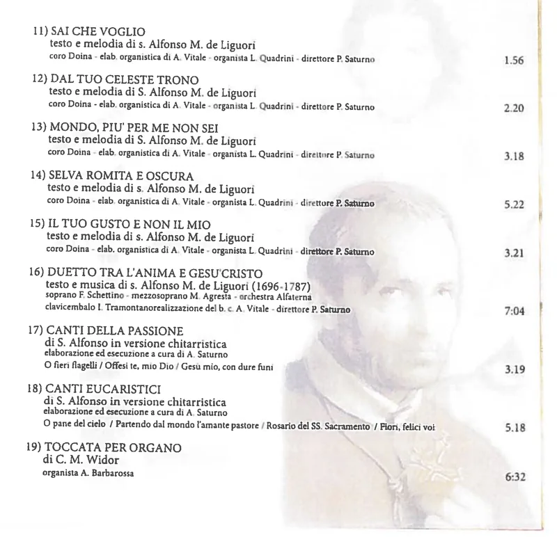 Retro: Alfonso – tracklist con Toccata di Widor organista Barbarossa