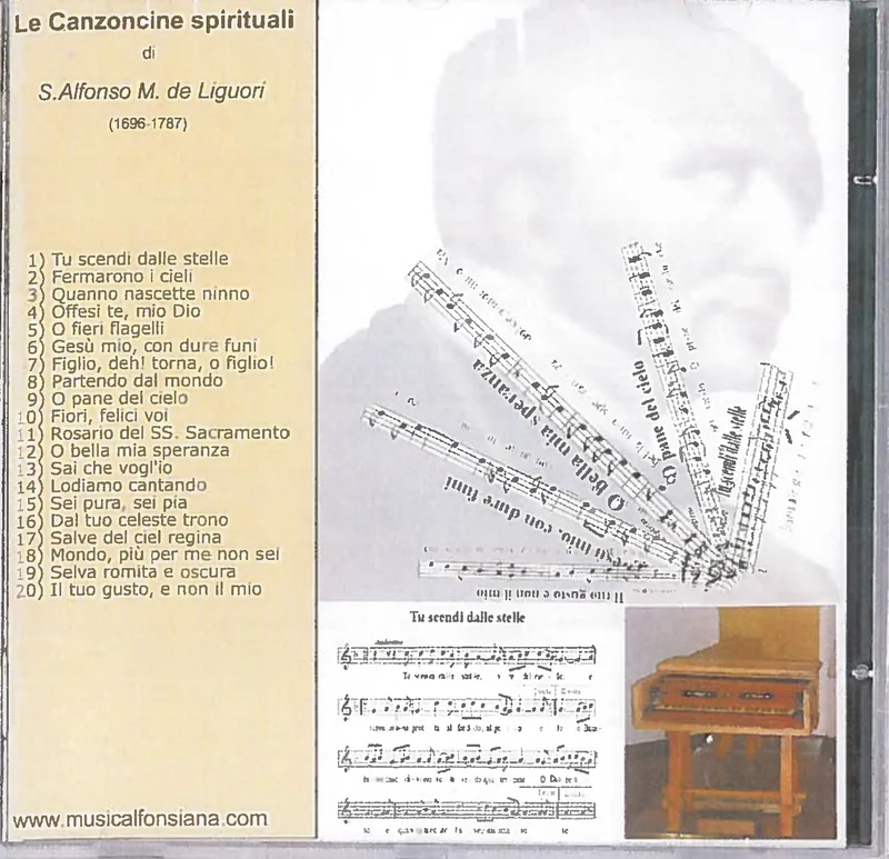 Fronte: Le Canzoncine spirituali di S. Alfonso